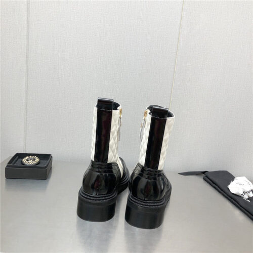 High Quality Luxury Chanel Classic C Embroidery Ankle Boots – Style 50630 product detail