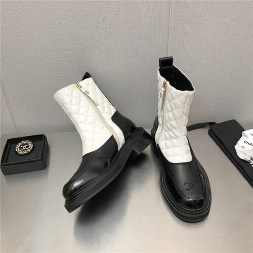 High Quality Luxury Chanel Classic C Embroidery Ankle Boots – Style 50630 product detail