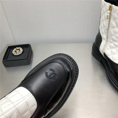 High Quality Luxury Chanel Classic C Embroidery Ankle Boots – Style 50630 product detail
