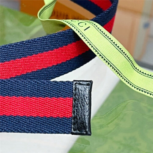 High Quality Luxury Gucci Webbing Belt With Rectangular Buckle – Style 39174 product detail