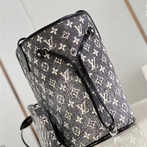 High Quality Luxury Louis Vuitton Neverfull PM Denim Shopping Bag product detail