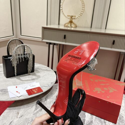 High Quality Luxury Christian Louboutin Butterfly Diamond Buckle Sandals product detail