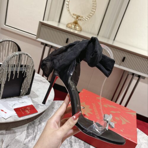 High Quality Luxury Christian Louboutin Butterfly Diamond Buckle Sandals product detail
