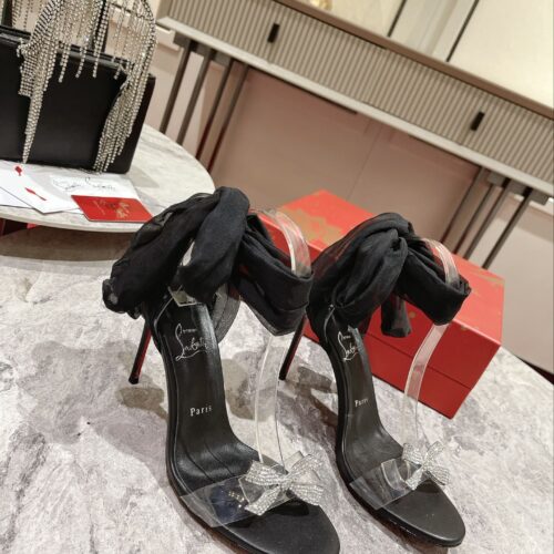 High Quality Luxury Christian Louboutin Butterfly Diamond Buckle Sandals product detail