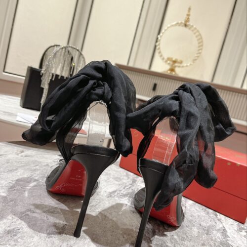 High Quality Luxury Christian Louboutin Butterfly Diamond Buckle Sandals product detail