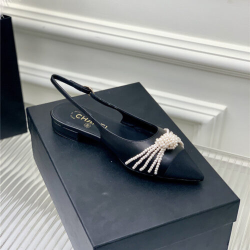 High Quality Luxury Chanel Counter Latest Pearl Shoes – Style 39590 product detail