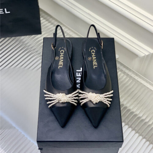 High Quality Luxury Chanel Counter Latest Pearl Shoes – Style 39590 product detail