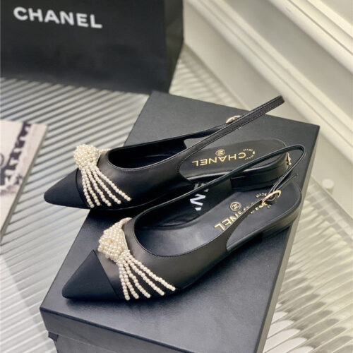 High Quality Luxury Chanel Counter Latest Pearl Shoes – Style 39590 product detail