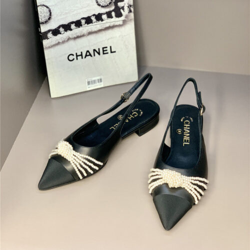 High Quality Luxury Chanel Counter Latest Pearl Shoes – Style 39590 alternate view