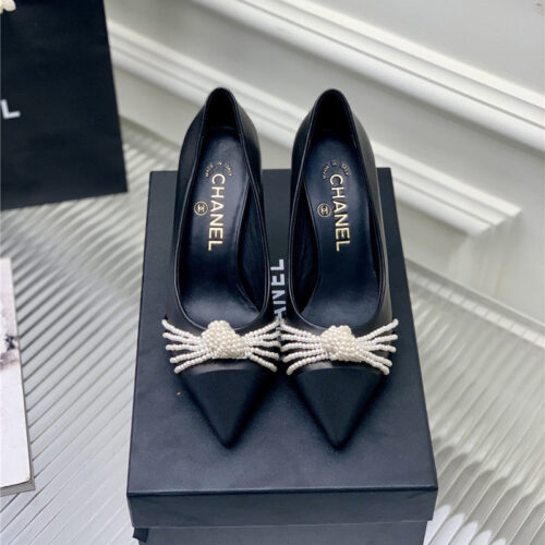 High Quality Luxury Chanel Counter Latest Pearl Shoes – Style 41286 product detail