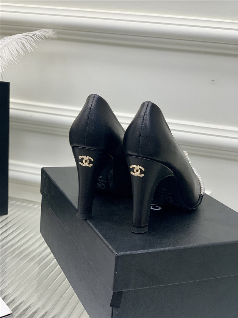 High Quality Luxury Chanel Counter Latest Pearl Shoes – Style 41286 product detail