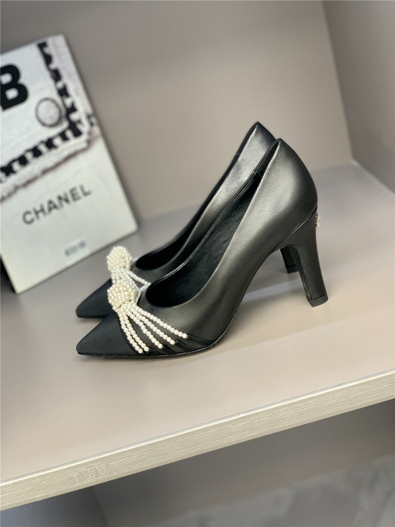 High Quality Luxury Chanel Counter Latest Pearl Shoes – Style 41286 product detail