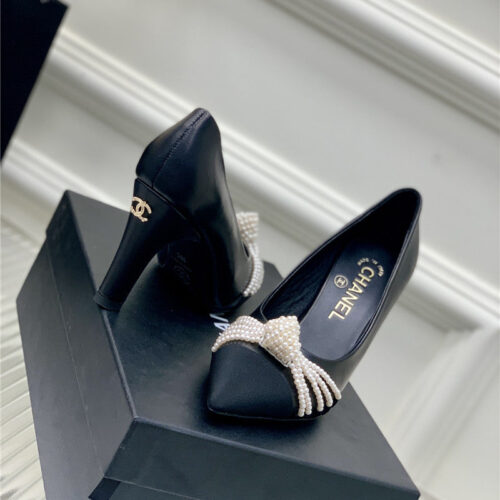 High Quality Luxury Chanel Counter Latest Pearl Shoes – Style 41286 alternate view