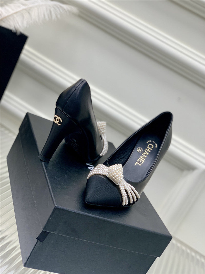 High Quality Luxury Chanel Counter Latest Pearl Shoes – Style 41286 product detail