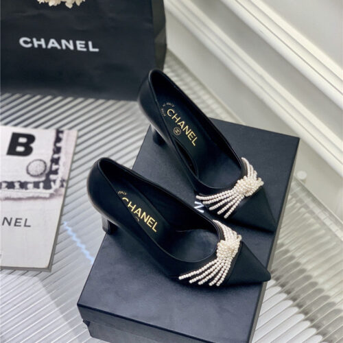 High Quality Luxury Chanel Counter Latest Pearl Shoes – Style 41286