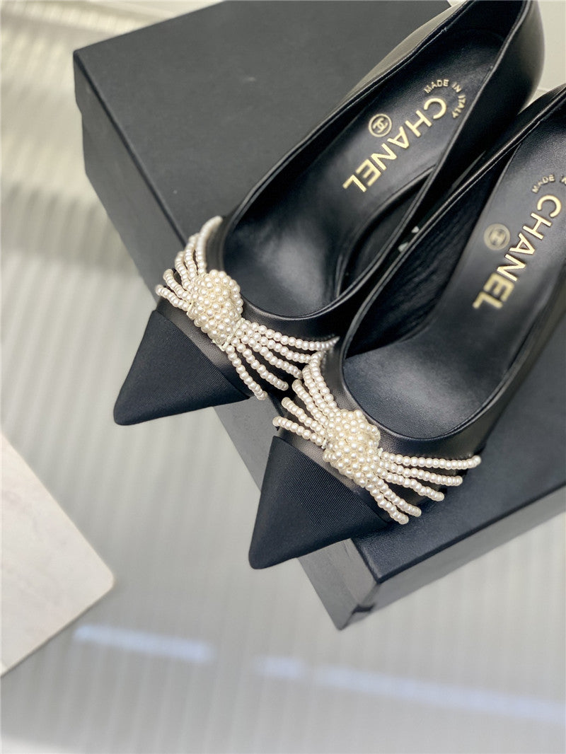 High Quality Luxury Chanel Counter Latest Pearl Shoes – Style 41286 product detail