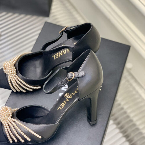 High Quality Luxury Chanel Counter Latest Pearl Shoes product detail