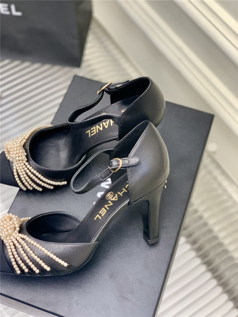 High Quality Luxury Chanel Counter Latest Pearl Shoes product detail