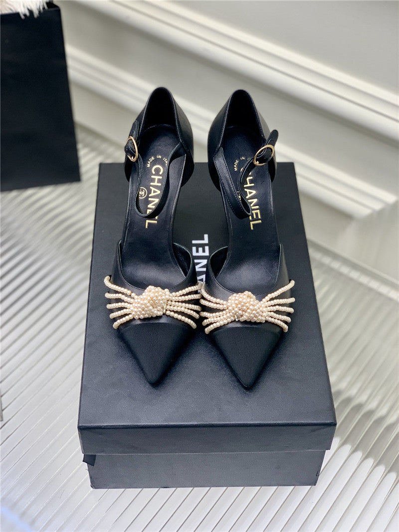 High Quality Luxury Chanel Counter Latest Pearl Shoes product detail