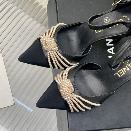 High Quality Luxury Chanel Counter Latest Pearl Shoes product detail