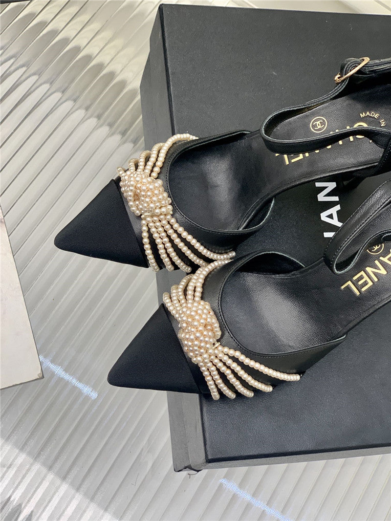 High Quality Luxury Chanel Counter Latest Pearl Shoes product detail