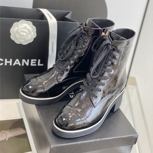 High Quality Luxury Chanel Classic Cowhide Ankle Boots