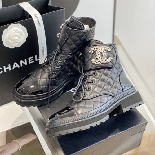 High Quality Luxury Chanel New Velcro Ankle Boots – Style 26694 alternate view