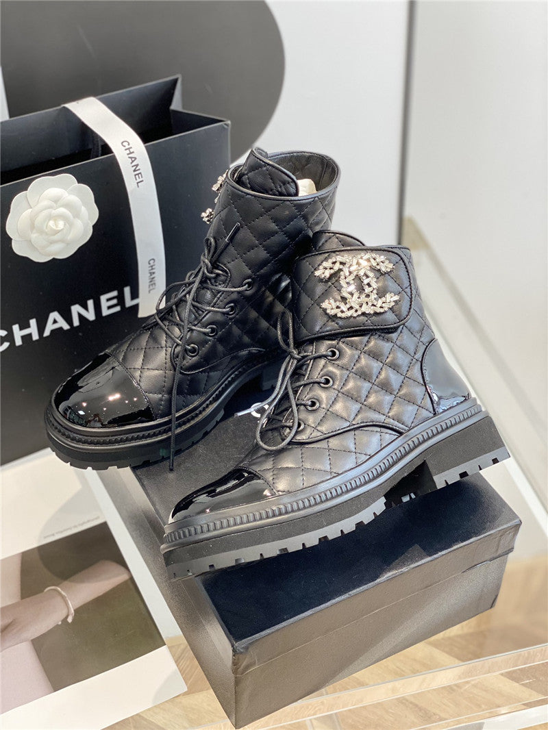 High Quality Luxury Chanel New Velcro Ankle Boots – Style 26694 product detail