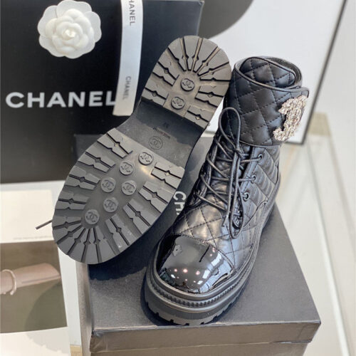High Quality Luxury Chanel New Velcro Ankle Boots – Style 26694 product detail