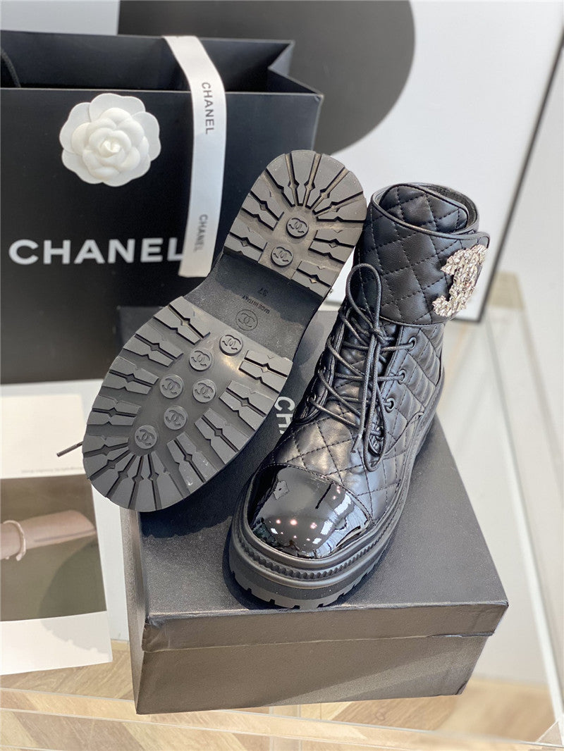 High Quality Luxury Chanel New Velcro Ankle Boots – Style 26694 product detail