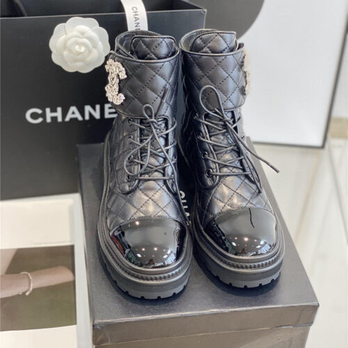High Quality Luxury Chanel New Velcro Ankle Boots – Style 26694 product detail