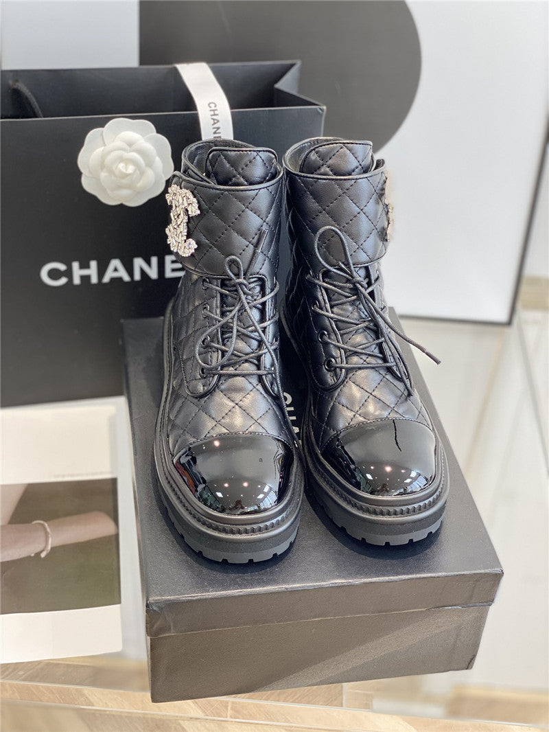 High Quality Luxury Chanel New Velcro Ankle Boots – Style 26694 product detail