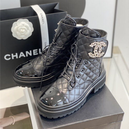 High Quality Luxury Chanel New Velcro Ankle Boots – Style 26694 product detail