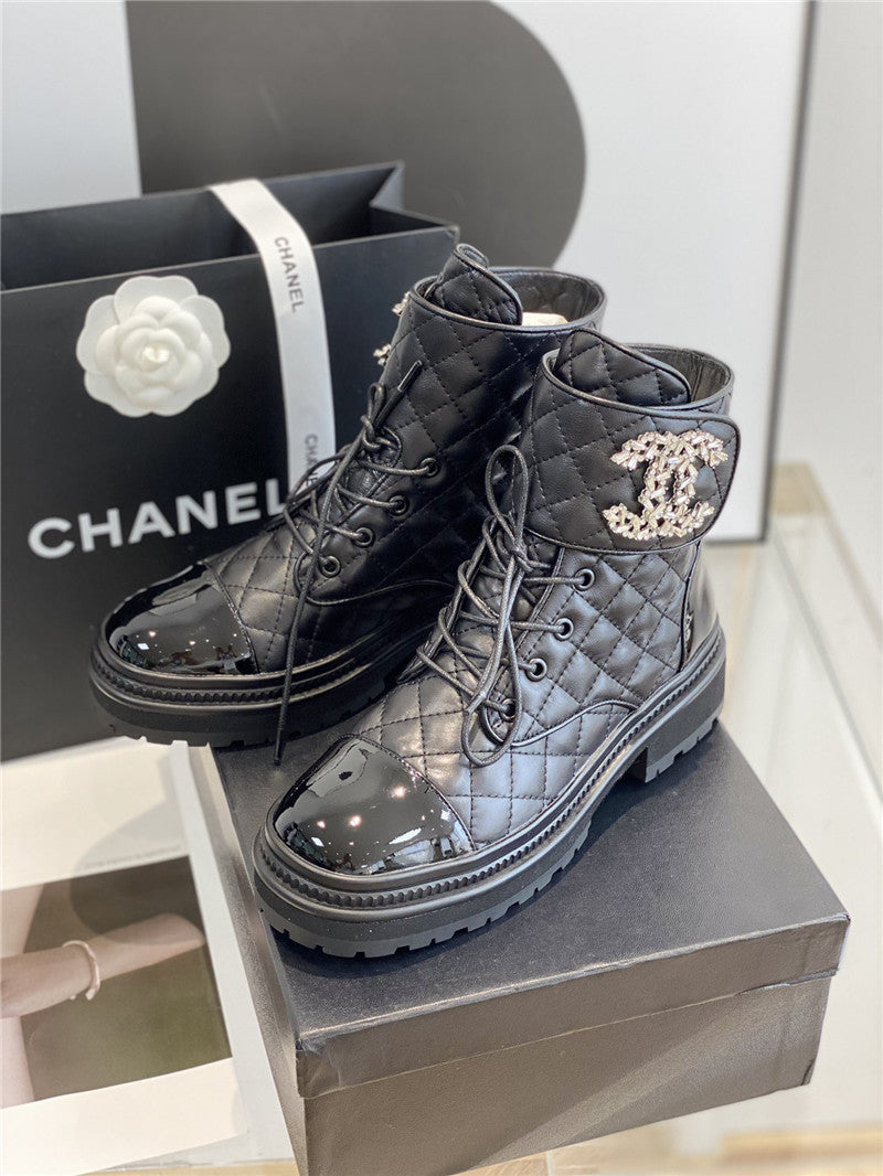 High Quality Luxury Chanel New Velcro Ankle Boots – Style 26694 product detail