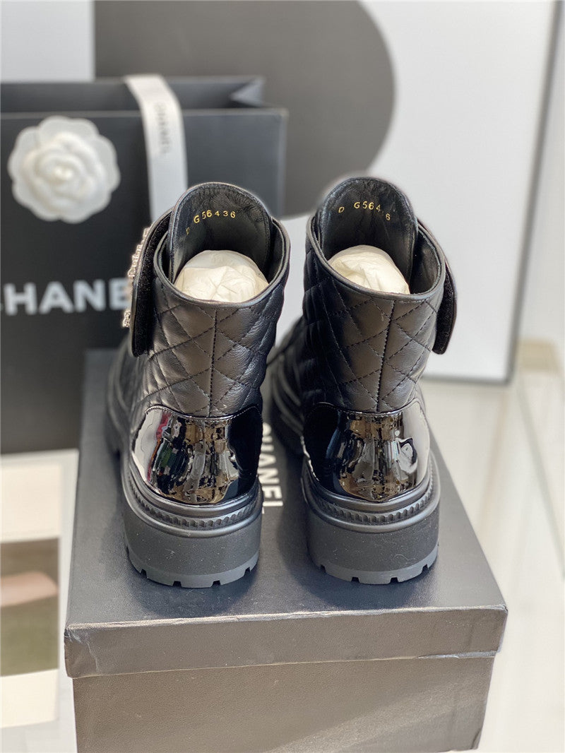 High Quality Luxury Chanel New Velcro Ankle Boots – Style 26694 product detail