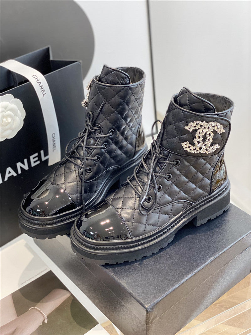 High Quality Luxury Chanel New Velcro Ankle Boots – Style 26694