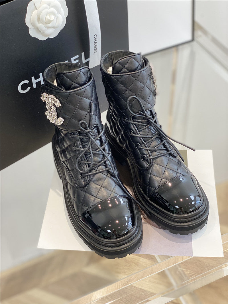 High Quality Luxury Chanel New Velcro Ankle Boots – Style 26694 product detail