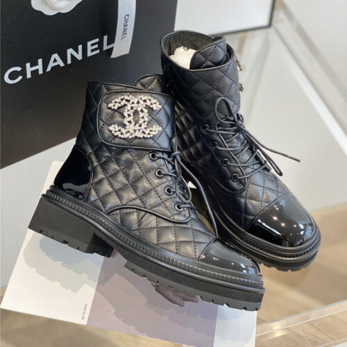 High Quality Luxury Chanel New Velcro Ankle Boots – Style 26694 product detail