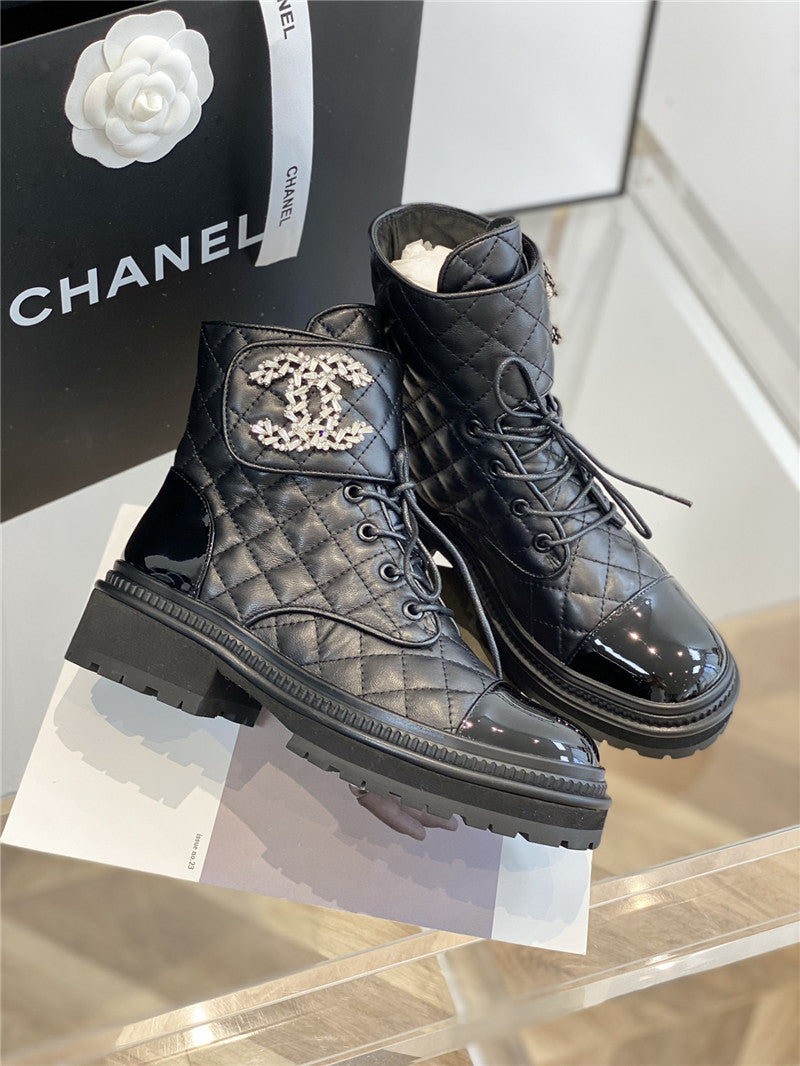 High Quality Luxury Chanel New Velcro Ankle Boots – Style 26694 product detail