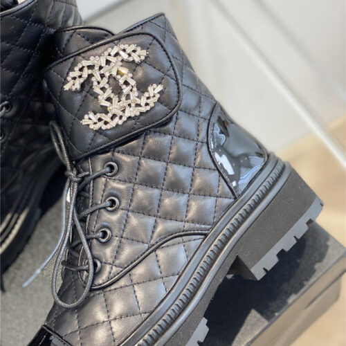 High Quality Luxury Chanel New Velcro Ankle Boots – Style 26694 product detail