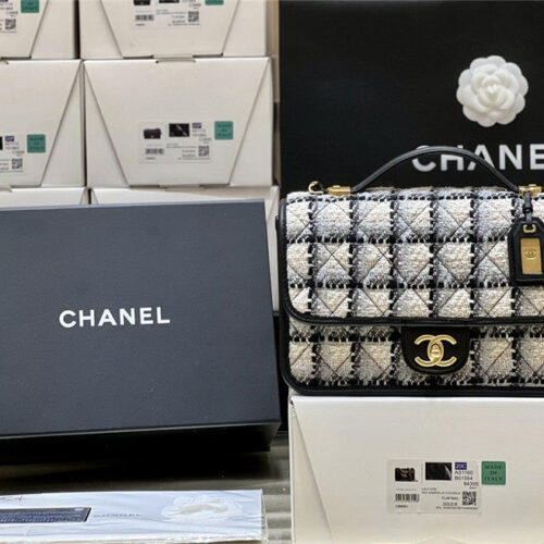 High Quality Luxury Chanel Woolen Messenger Bag