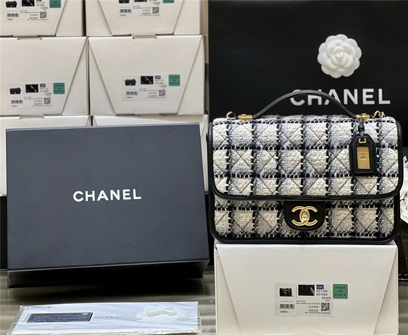 High Quality Luxury Chanel Woolen Messenger Bag