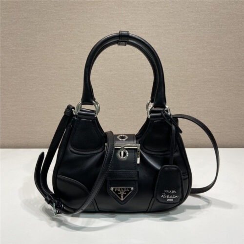 High Quality Luxury Prada Moon Re-Nylon And Leather Bag – Style 26924
