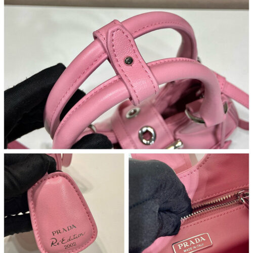 High Quality Luxury Prada Moon Re-Nylon And Leather Bag product detail