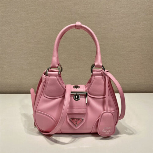 High Quality Luxury Prada Moon Re-Nylon And Leather Bag