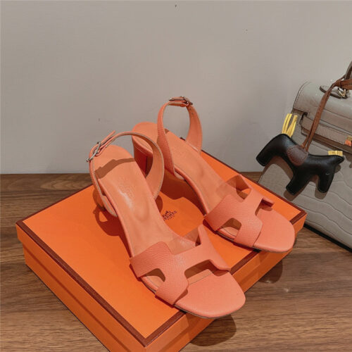 High Quality Luxury Hermes Early Spring Counter New High-Heeled Sandals – Style 49603 product detail