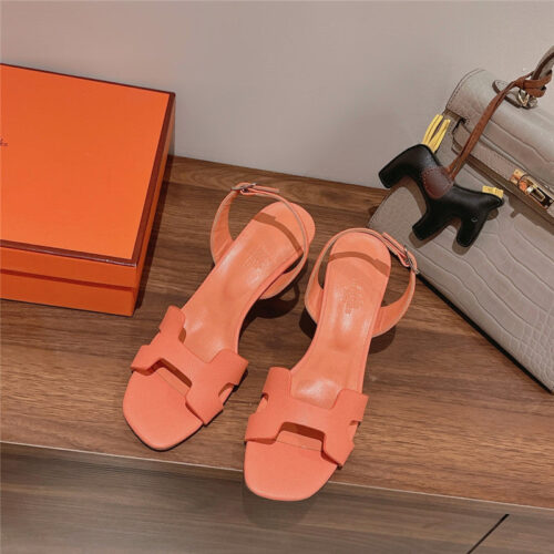 High Quality Luxury Hermes Early Spring Counter New High-Heeled Sandals – Style 49603 product detail