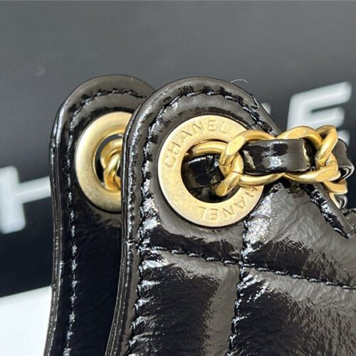 High Quality Luxury Chanel Number 5 Gold Coin Tag Hobo Bag Small product detail