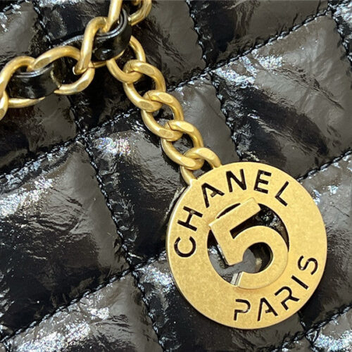High Quality Luxury Chanel Number 5 Gold Coin Tag Hobo Bag product detail