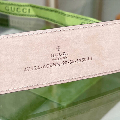 High Quality Luxury Gucci Beige GG Supreme Canvas Belt product detail